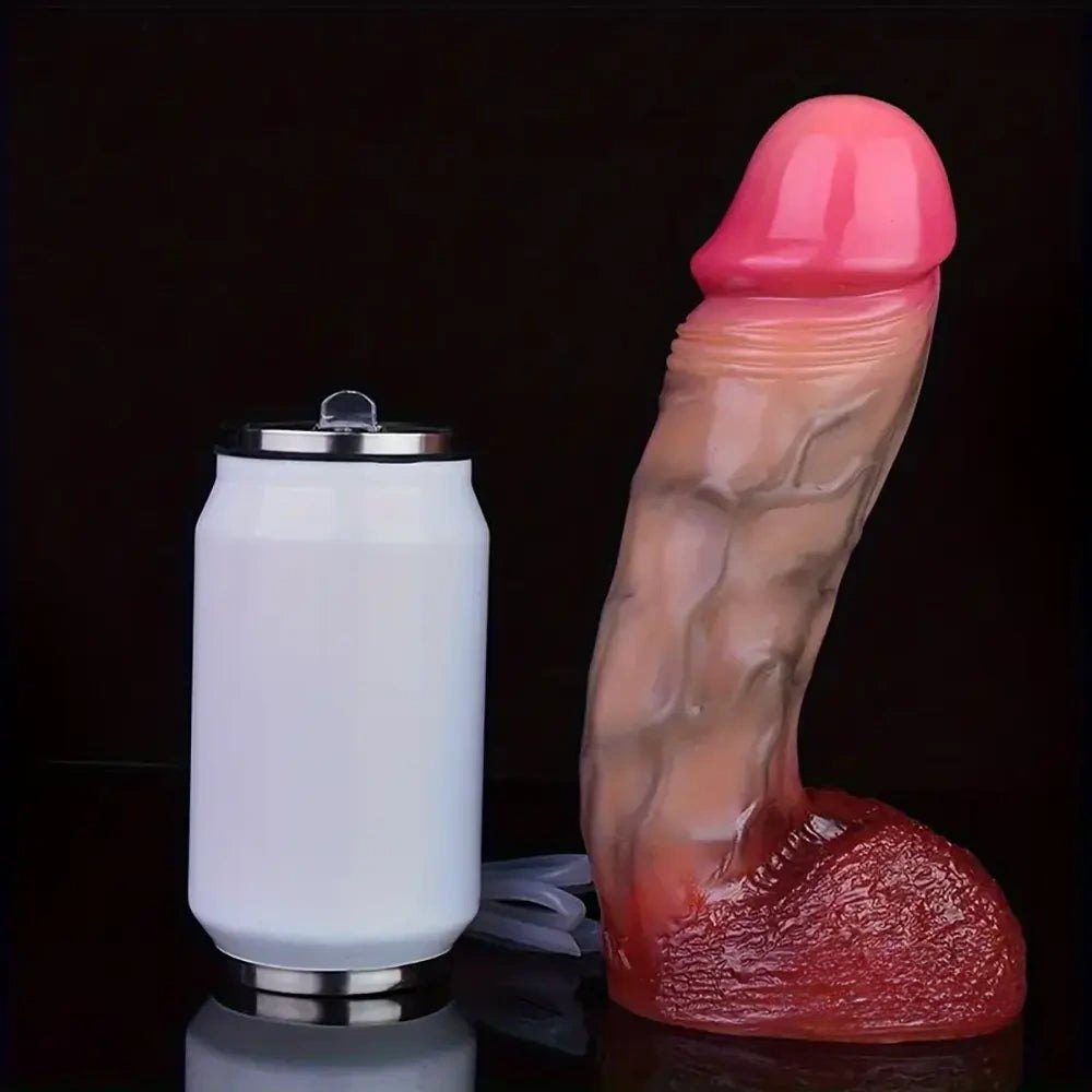 Flesh silicone g-spot dildo, photo 2