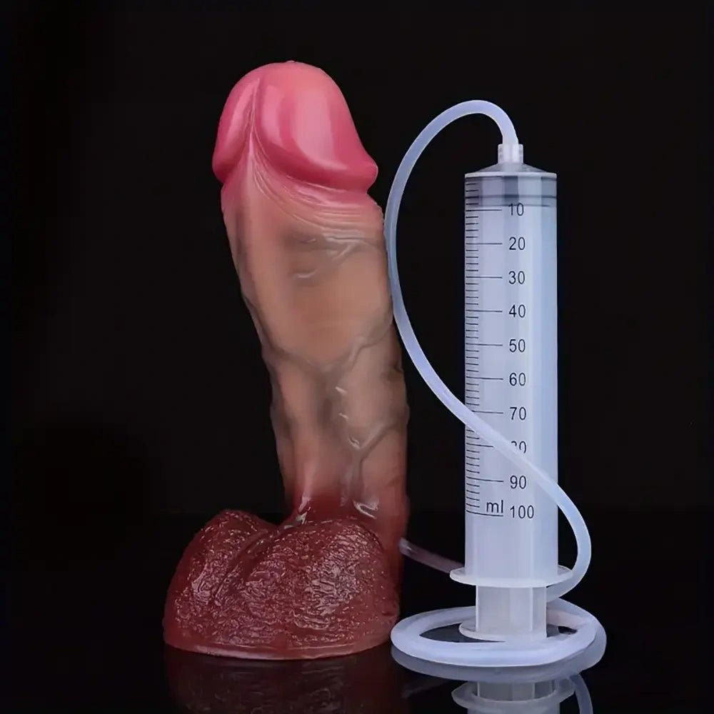Flesh silicone g-spot dildo, photo 4