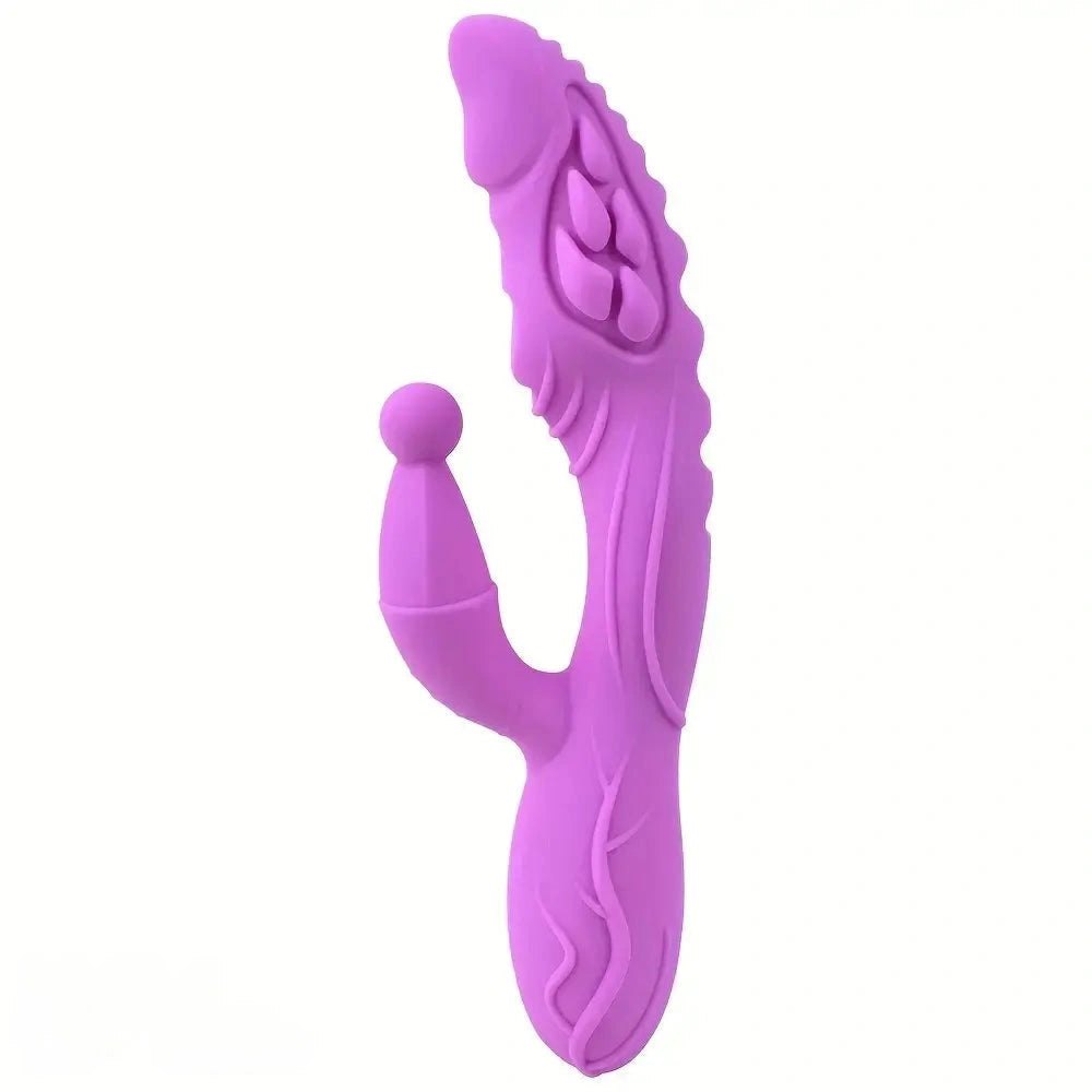 E silicone g-spot wand dildo with handle