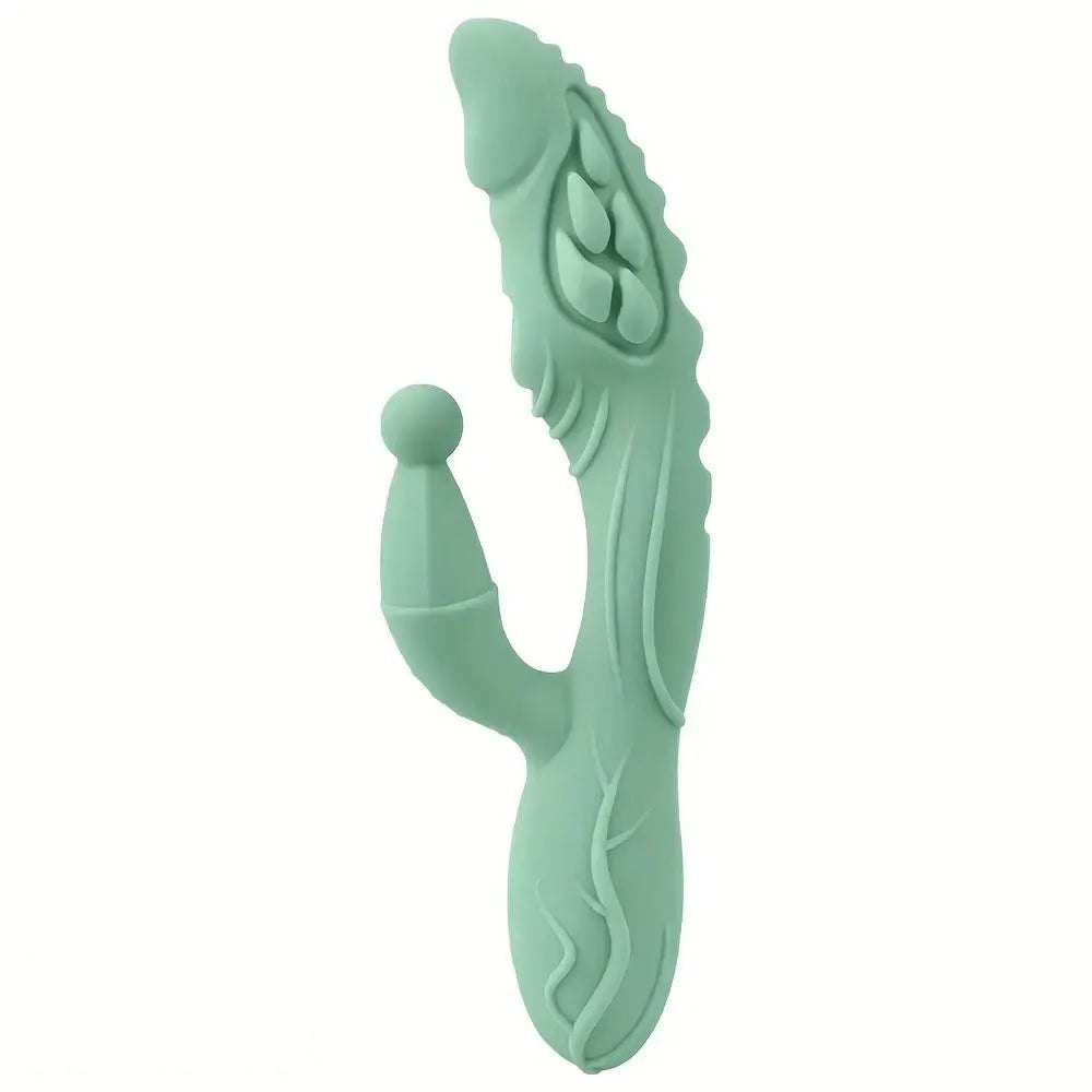 H silicone g-spot wand dildo with handle