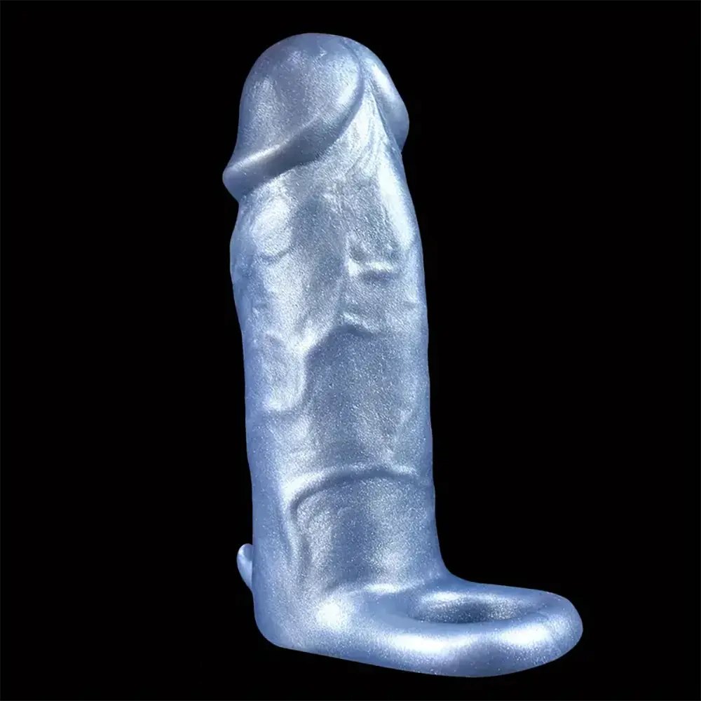 #4 silicone hollow sleeve sheath dildo