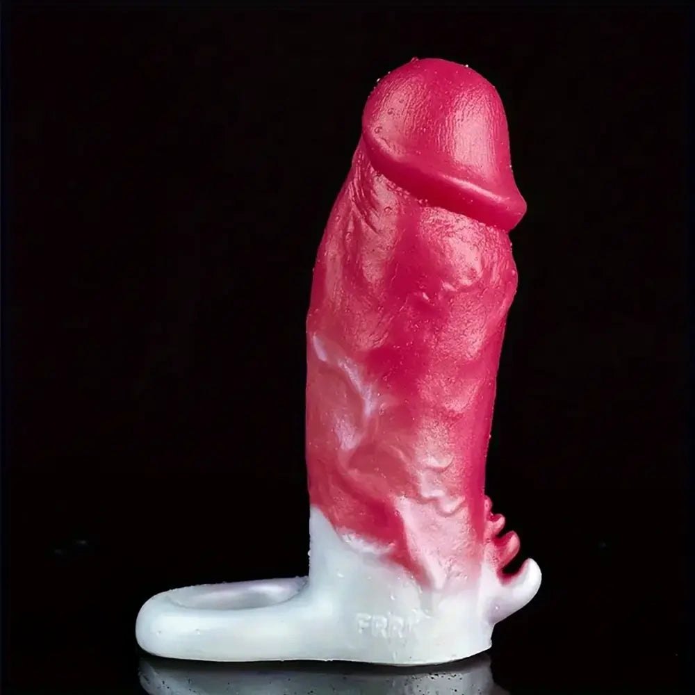 #5 silicone hollow sleeve sheath dildo