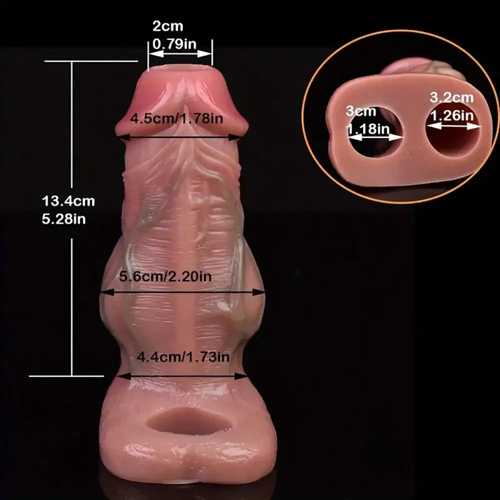 Flesh silicone knot dildo, photo 15