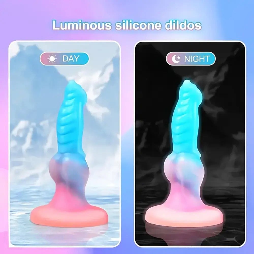 Textured silicone fantasy knot dildo, photo 4