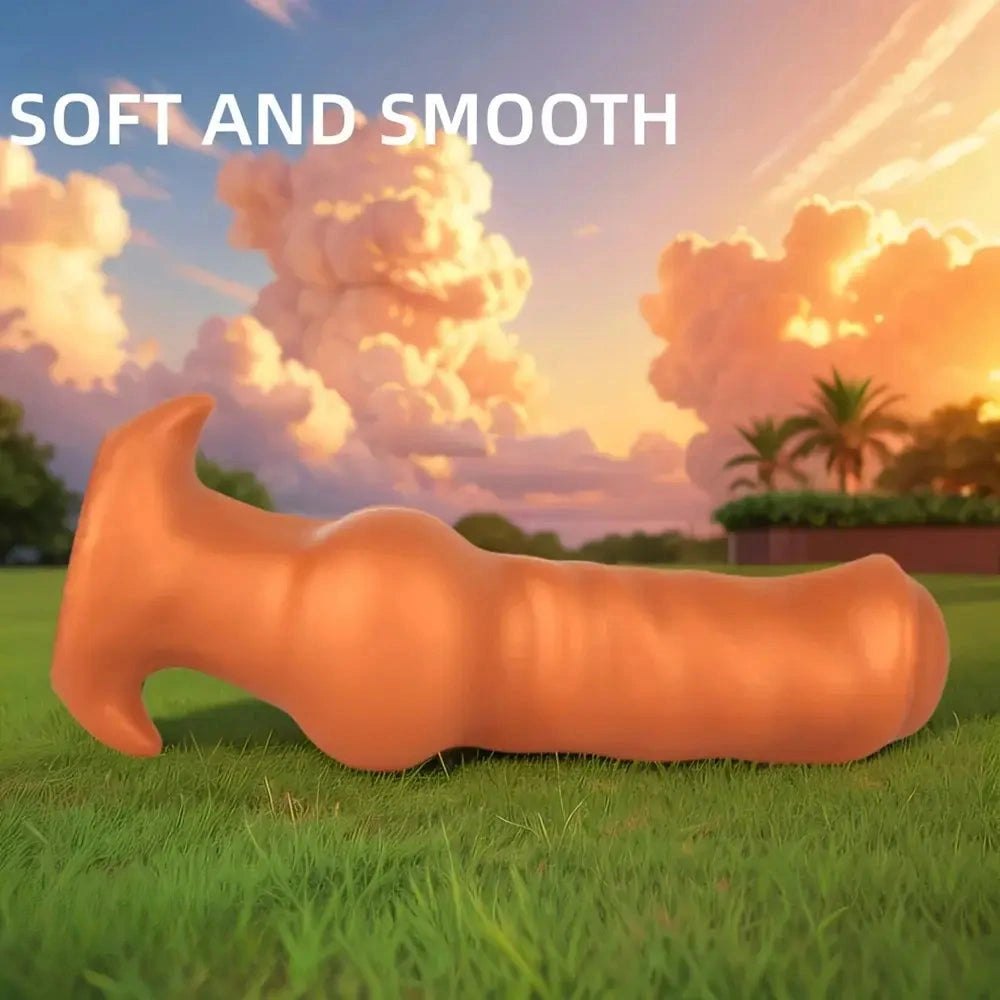 Silicone knotted animal dildo, photo 4