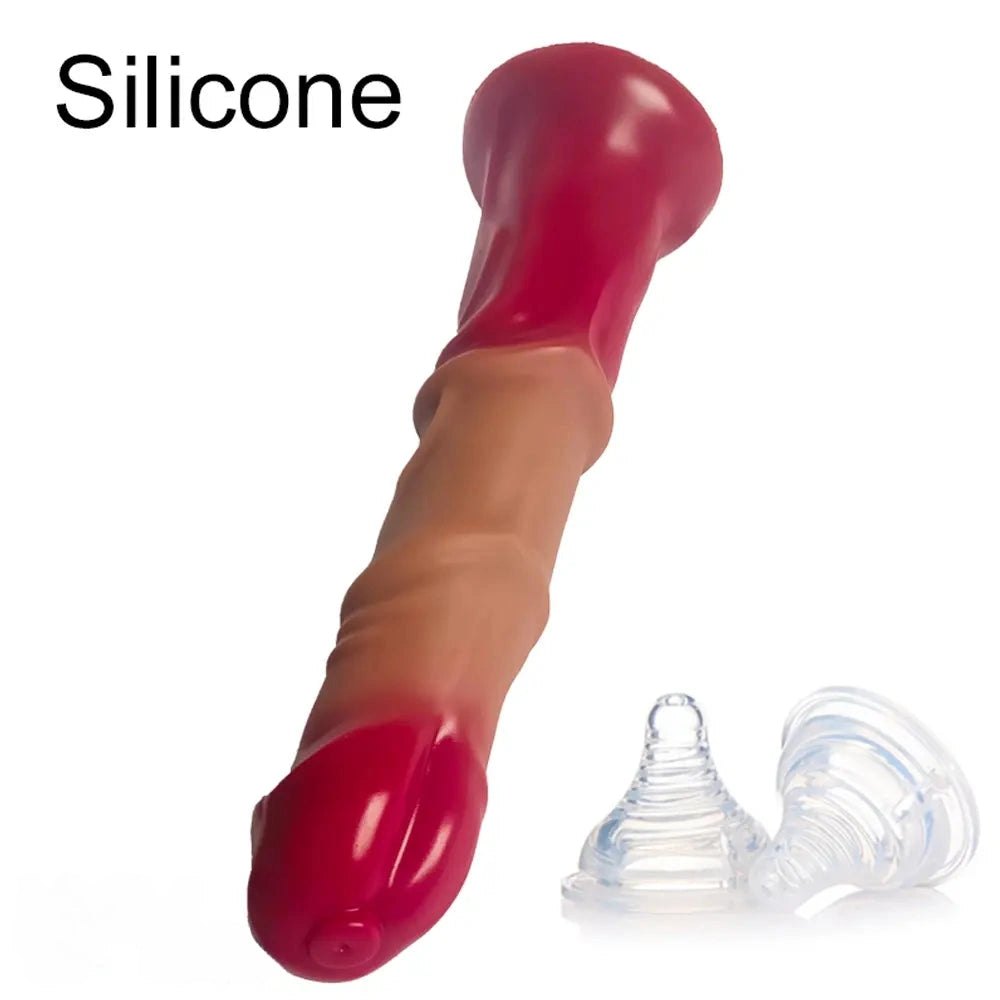 Silicone knotted horse style dildo, photo 10