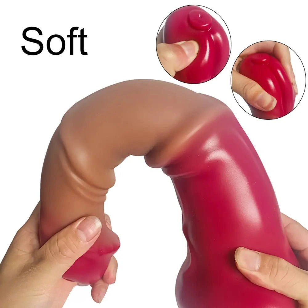 Silicone knotted horse style dildo, photo 5