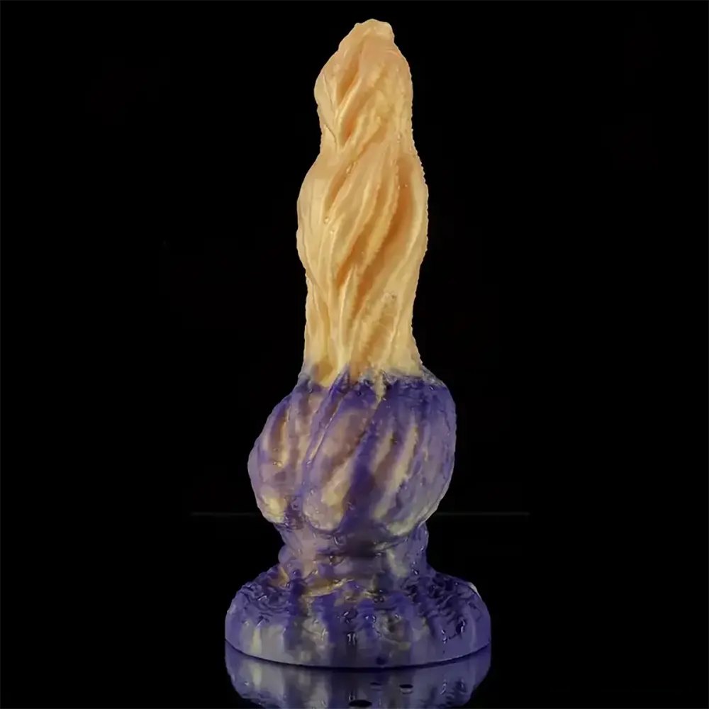 Colorful fantasy monster silicone dildo, photo 1
