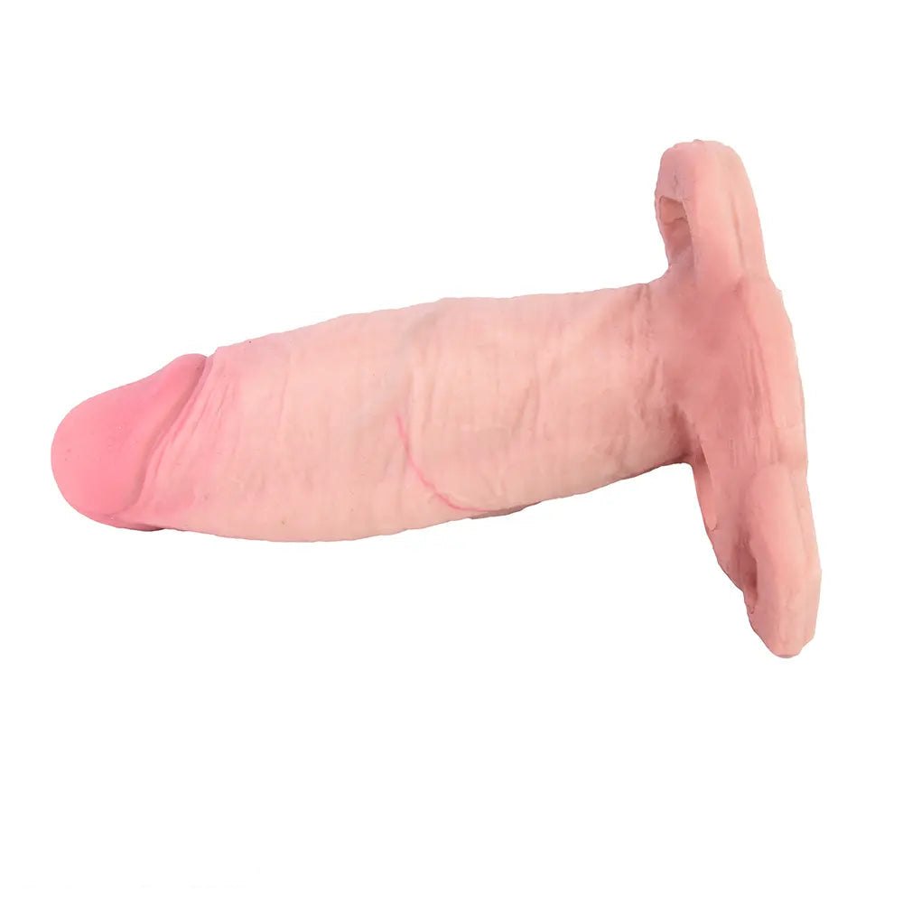 Flesh-tone silicone penis sleeve, photo 4