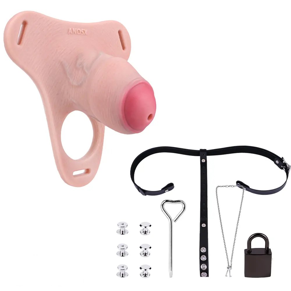 Flesh silicone penis sleeve with ring, photo 10