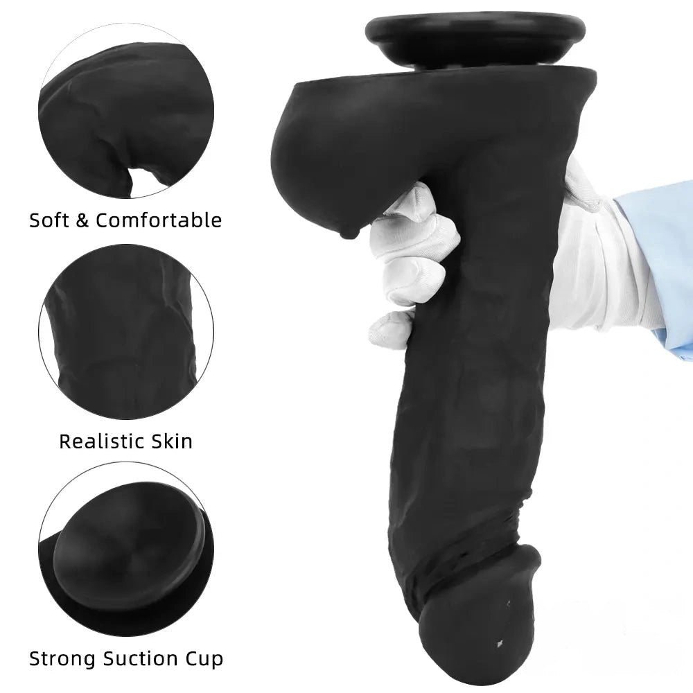 Realistic silicone suction cup dildo, photo 2