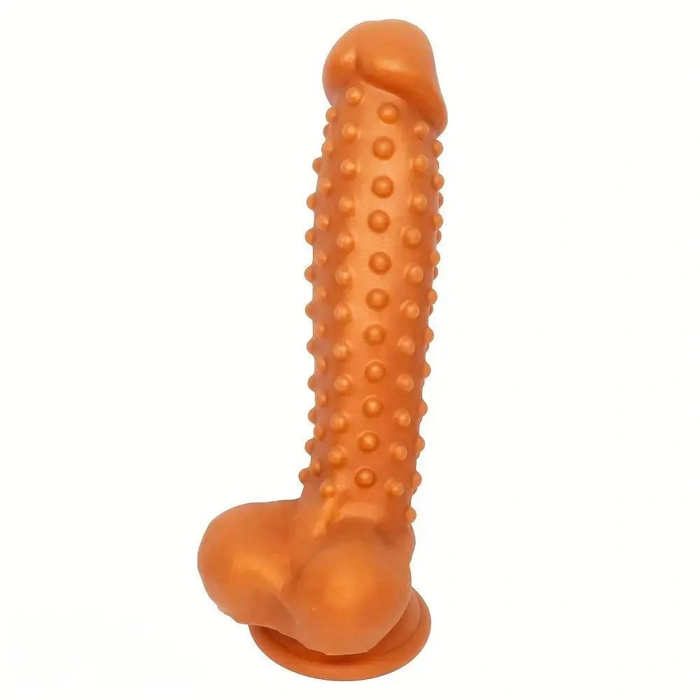 Textured silicone realistic massager dildo, photo 1