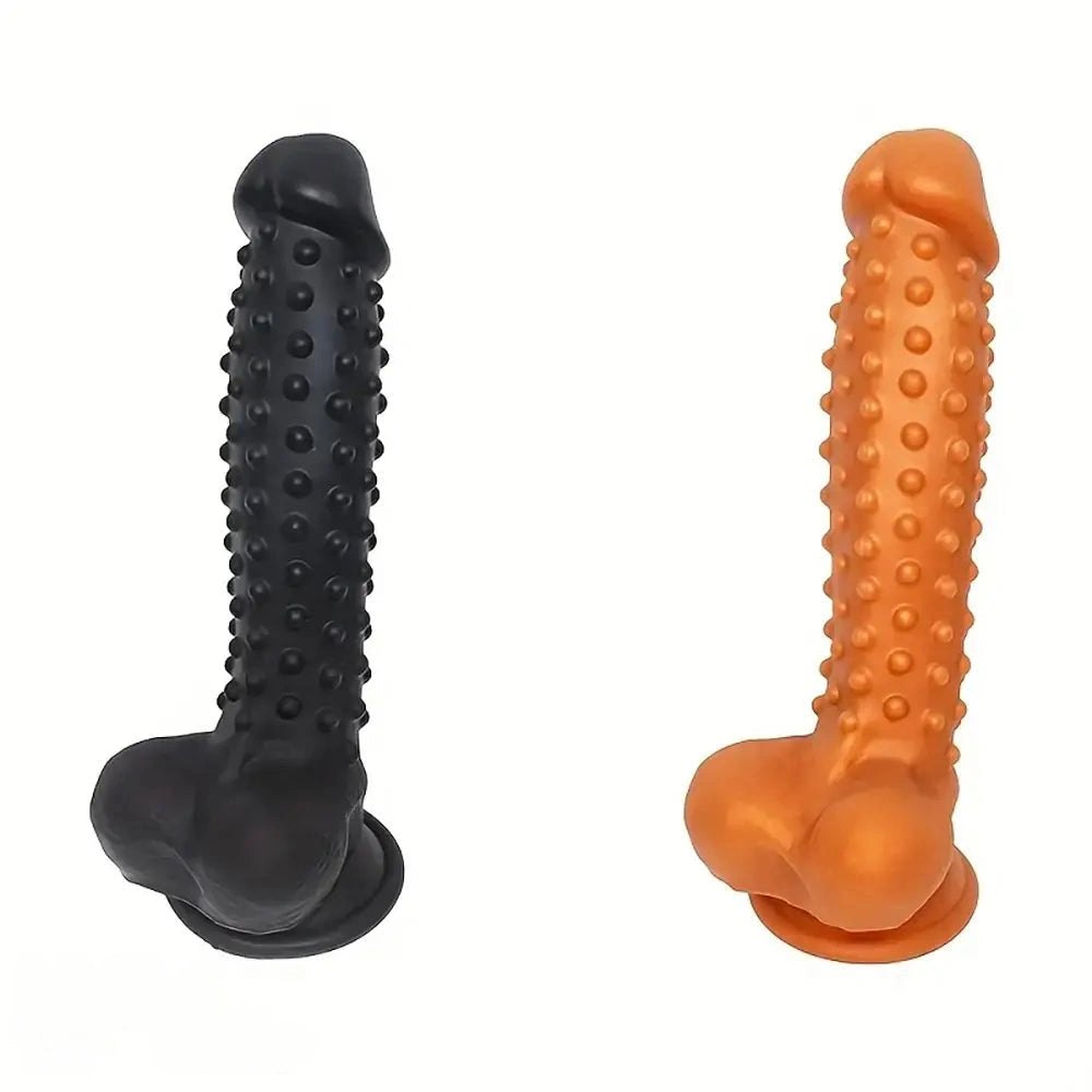 Textured silicone realistic massager dildo, photo 2
