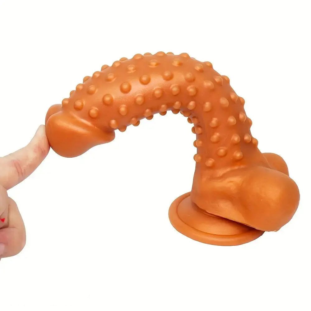 Textured silicone realistic massager dildo, photo 7
