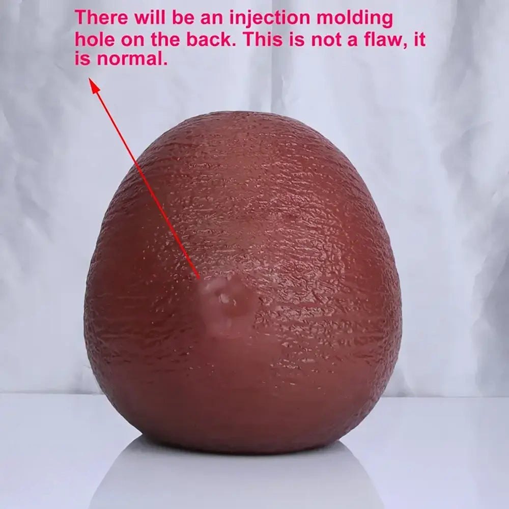 Brown silicone scrotum ball toy, photo 10