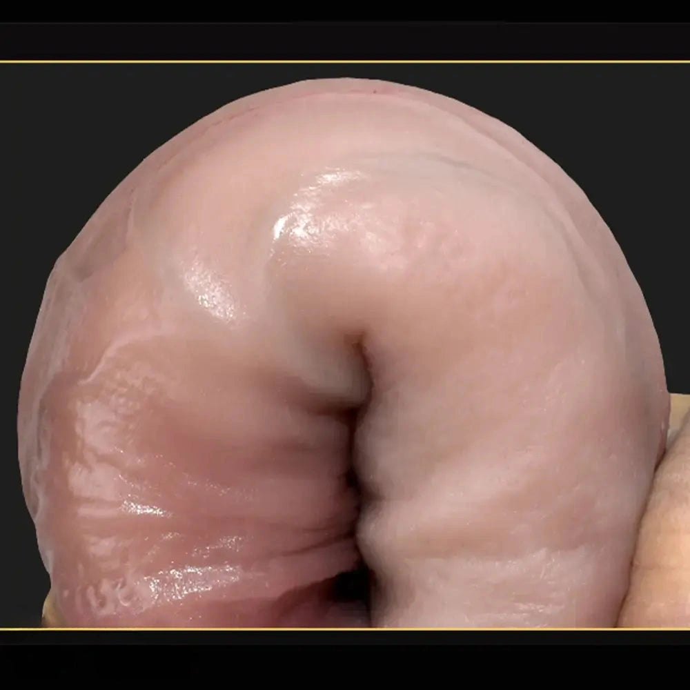 Flesh-tone silicone realistic dildo, photo 8