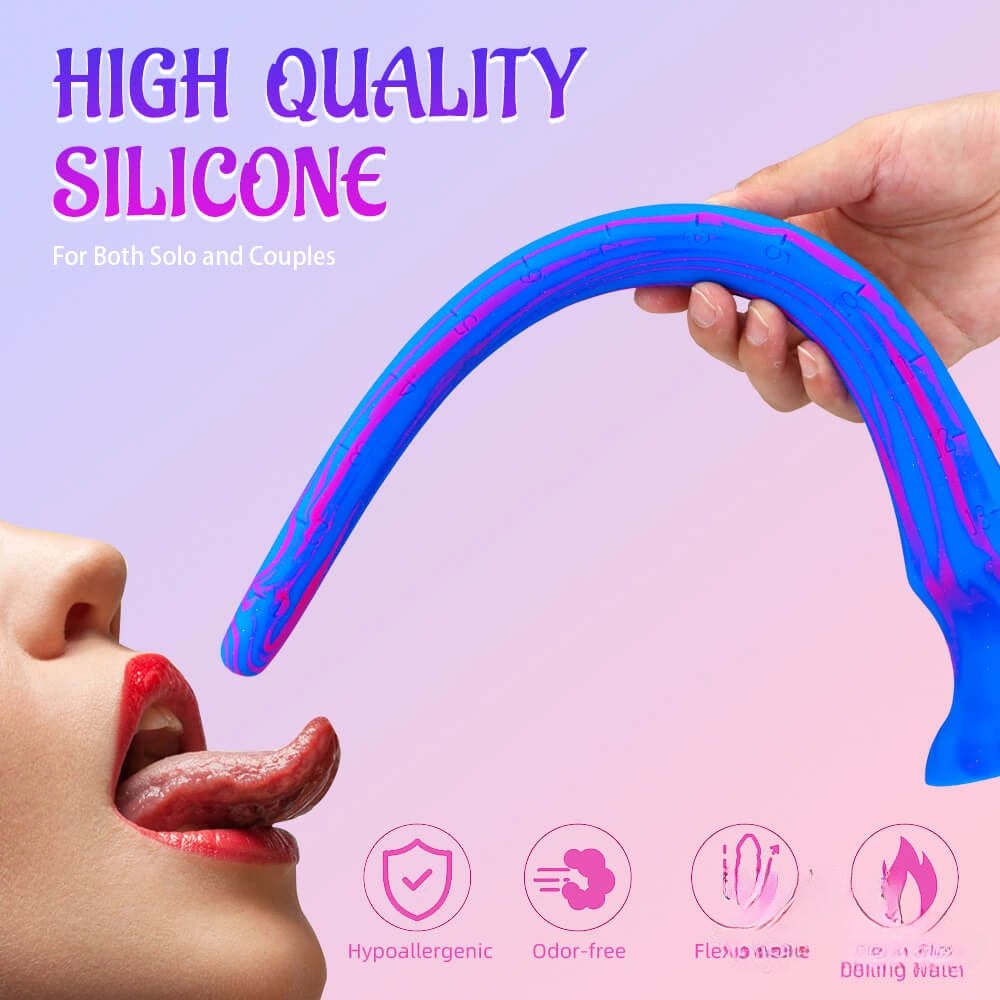 Slim tapered silicone suction cup dildo, photo 10