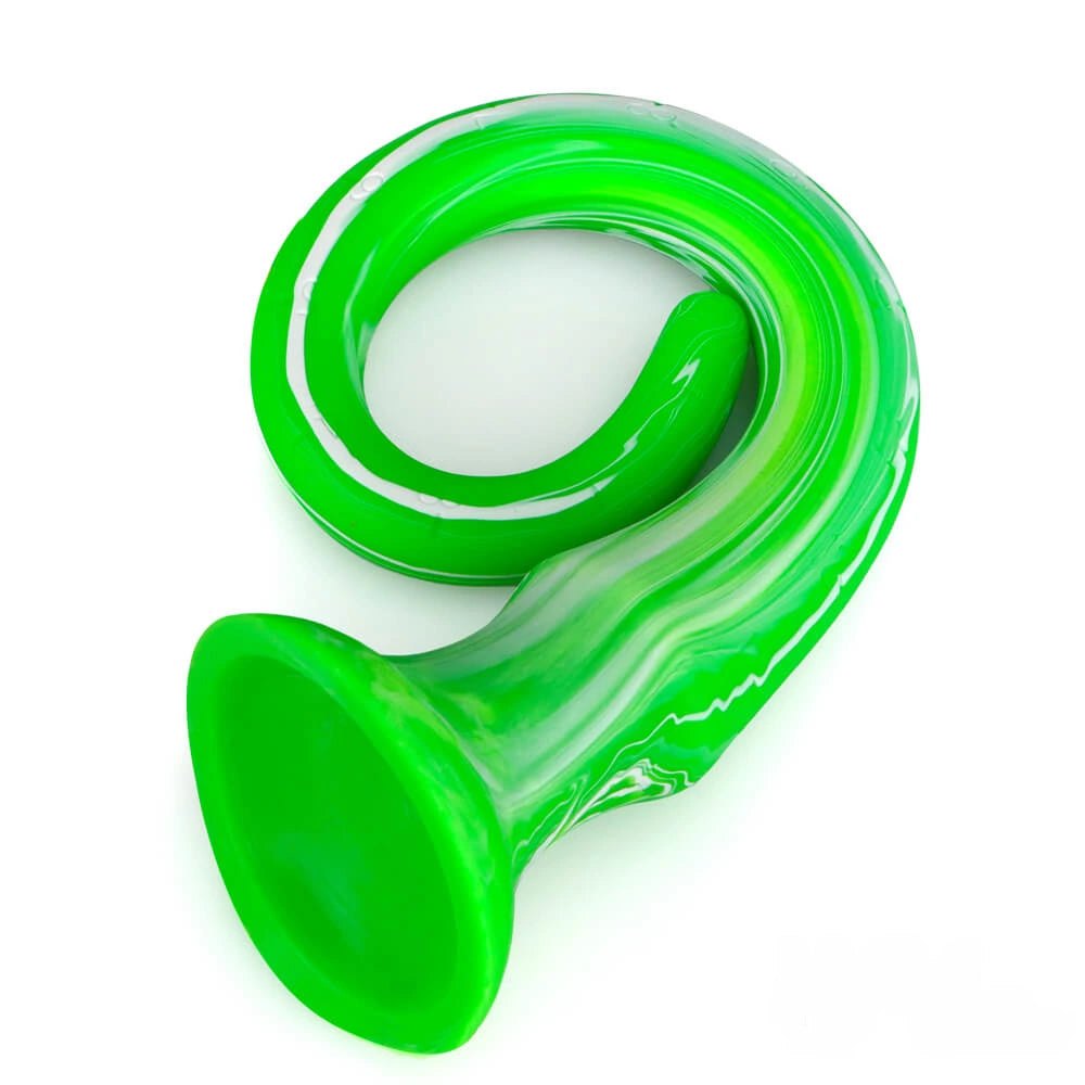 Slim tapered silicone suction cup dildo, photo 15