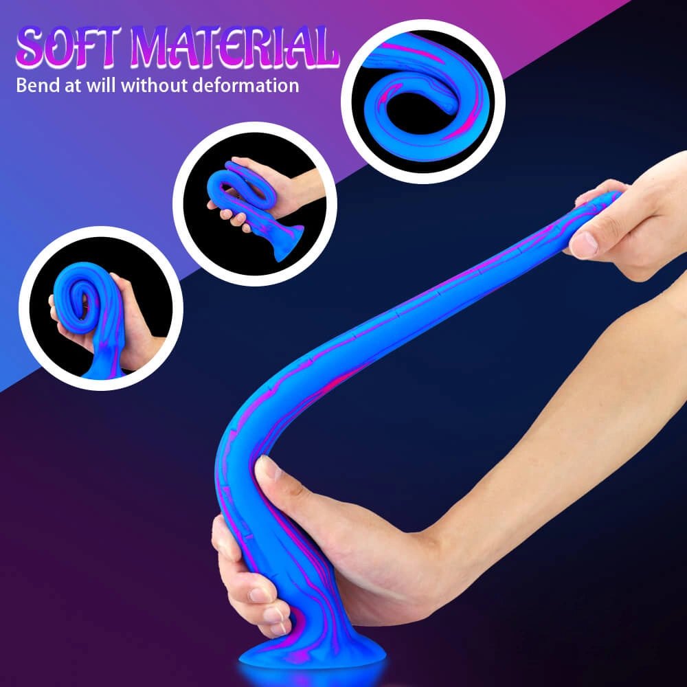 Slim tapered silicone suction cup dildo, photo 7