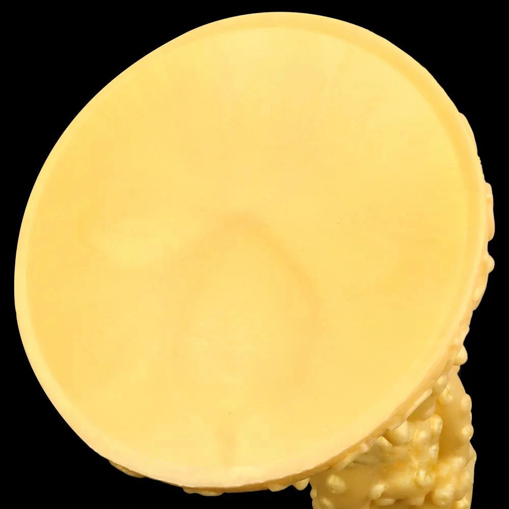 Gold spiked cone fantasy dildo, photo 13