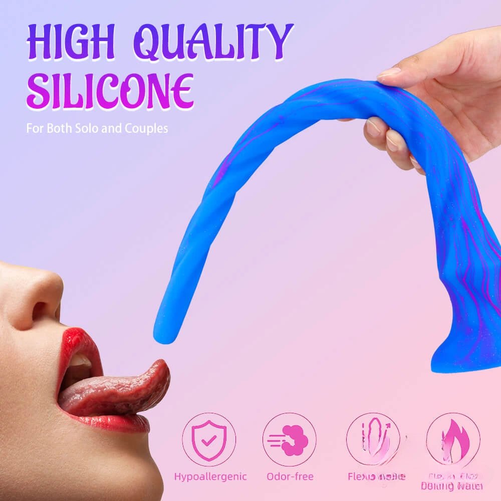 Spiral silicone suction cup dildo, photo 7