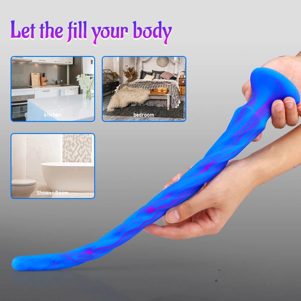 Spiral silicone suction cup dildo, photo 8