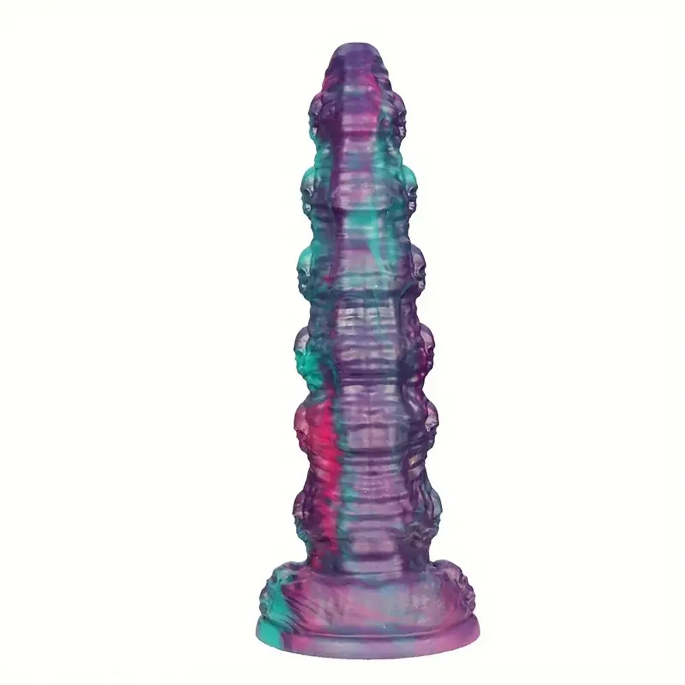 Stacked skull silicone fantasy dildo, photo 1