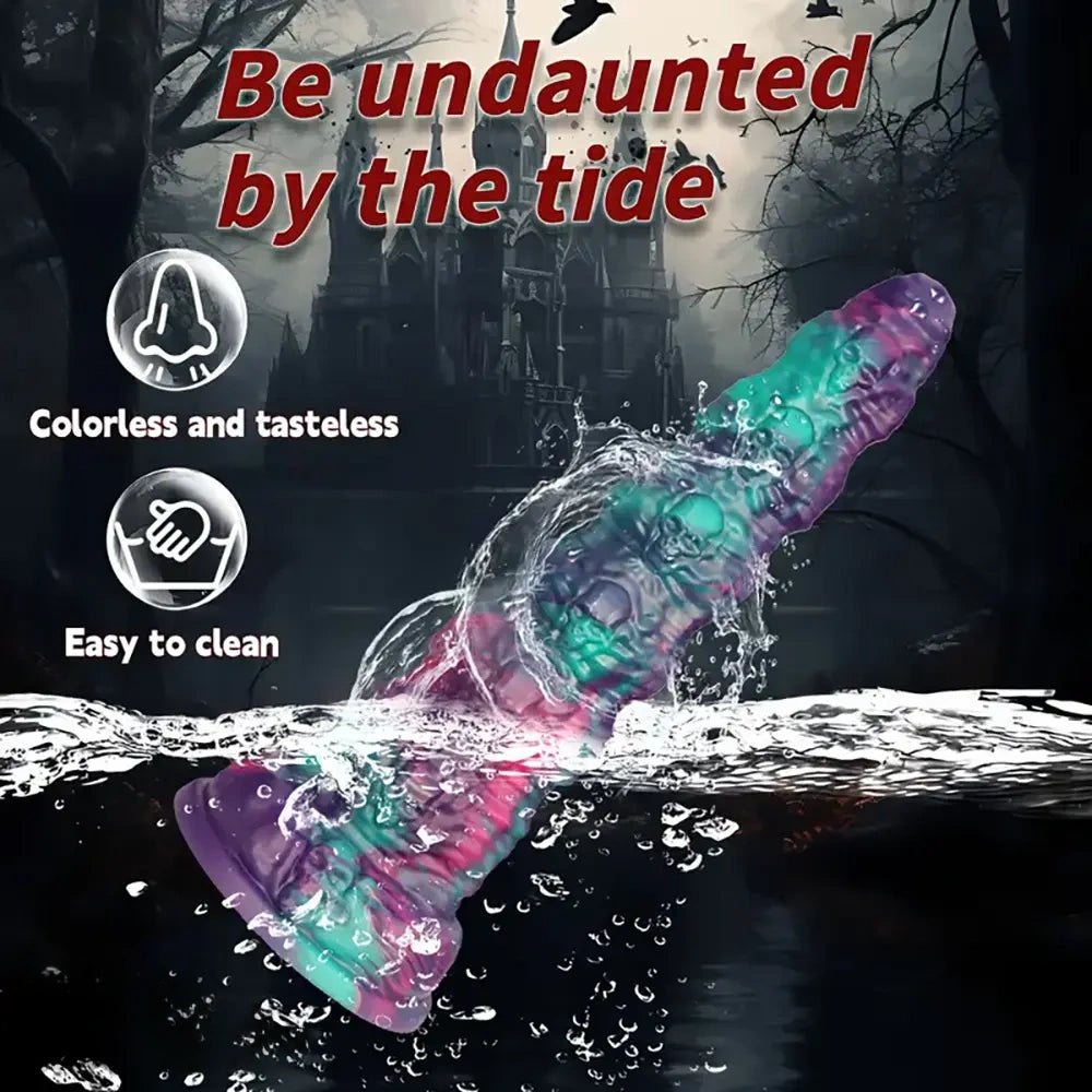 Stacked skull silicone fantasy dildo, photo 4