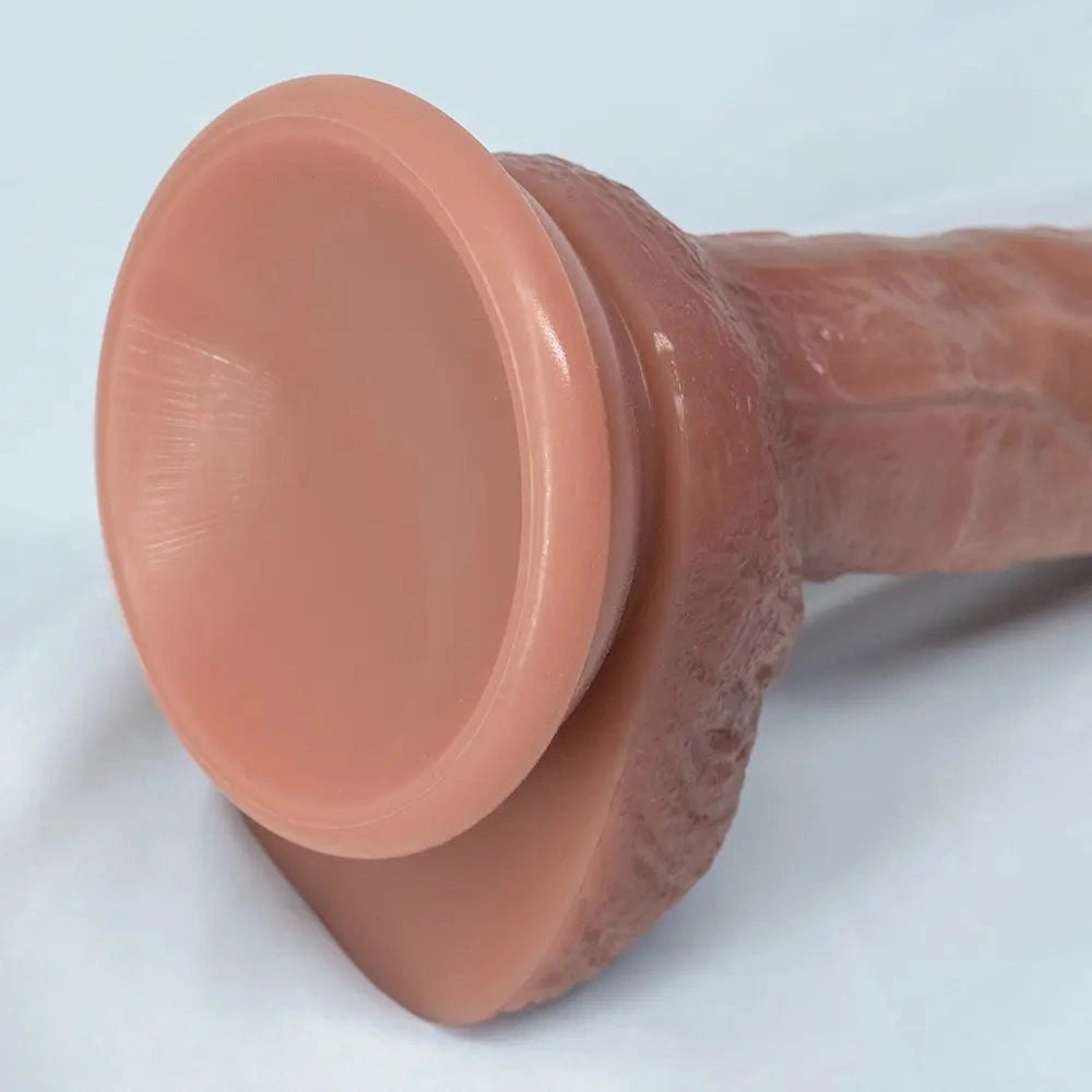 Flesh-tone silicone strap-on dildo, photo 15