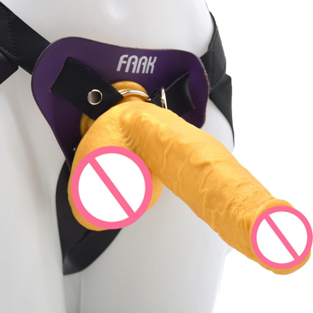 Silicone dildo with strap-on harness, photo 2