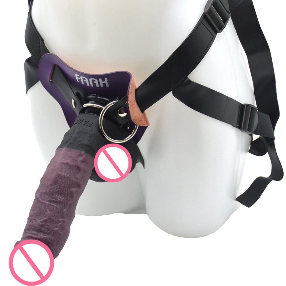 Silicone dildo with strap-on harness, photo 3