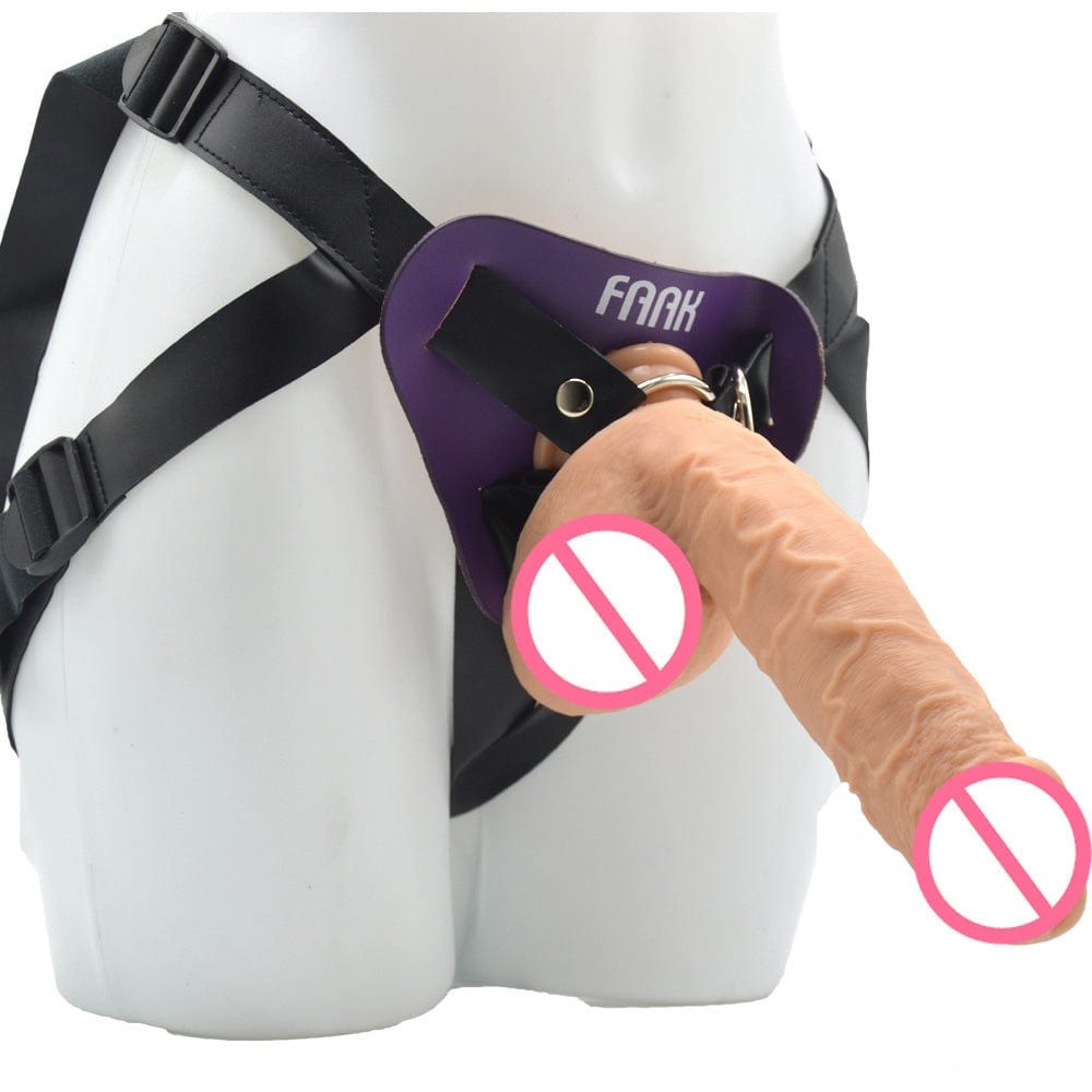 Silicone dildo with strap-on harness, photo 6