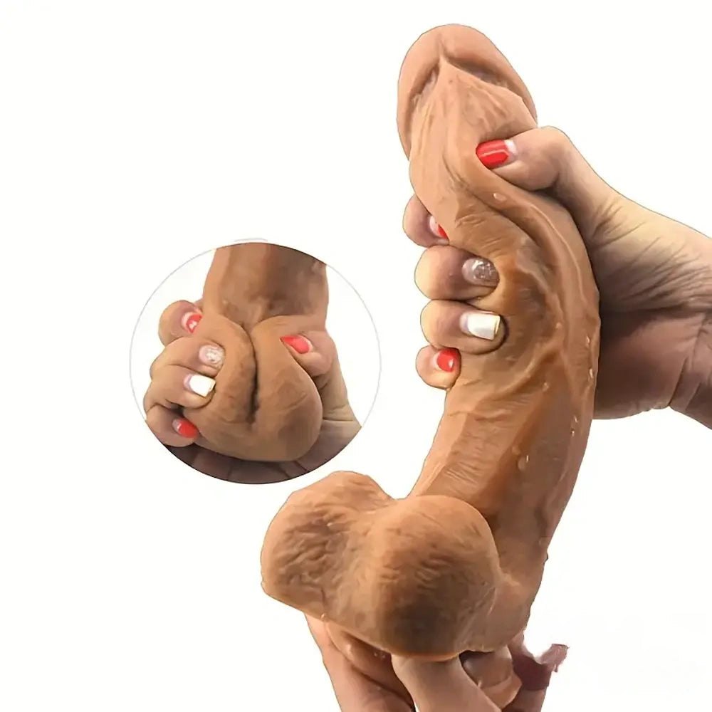 Flesh tone silicone strap-on harness dildo, photo 5