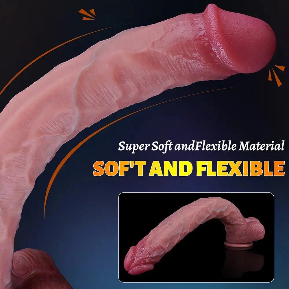Flesh silicone suction cup dildo, photo 3