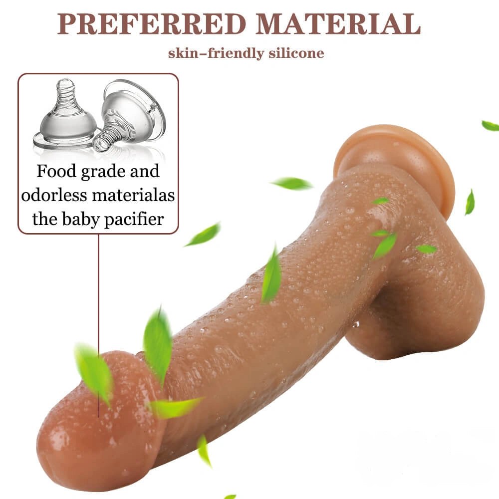 Flesh tone silicone suction cup dildo, photo 5