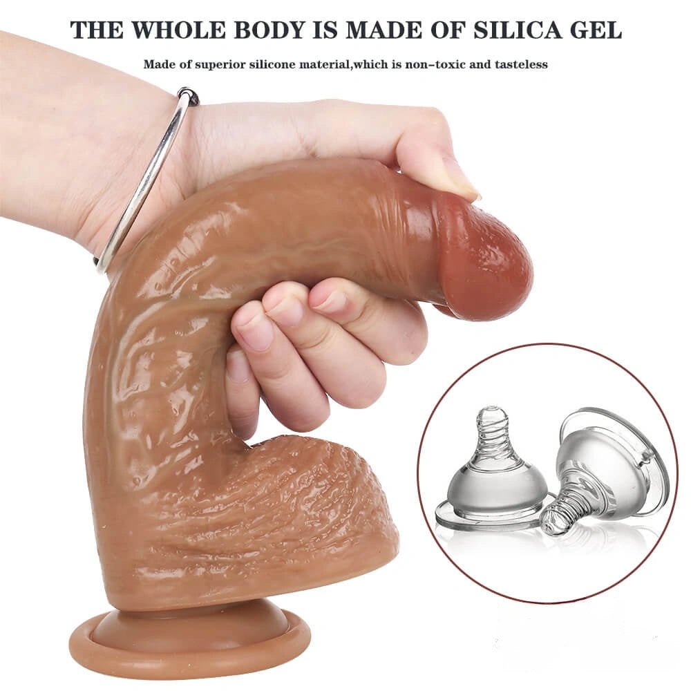Flesh suction cup realistic dildo, photo 10