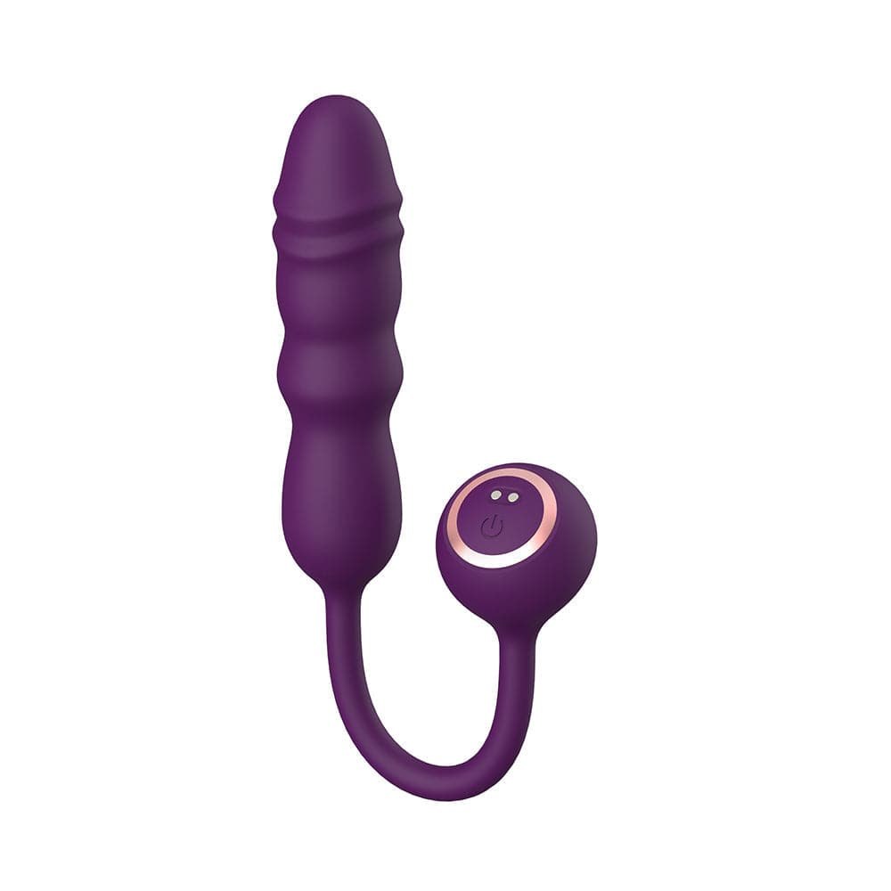 Purple silicone thrusting g-spot vibrator