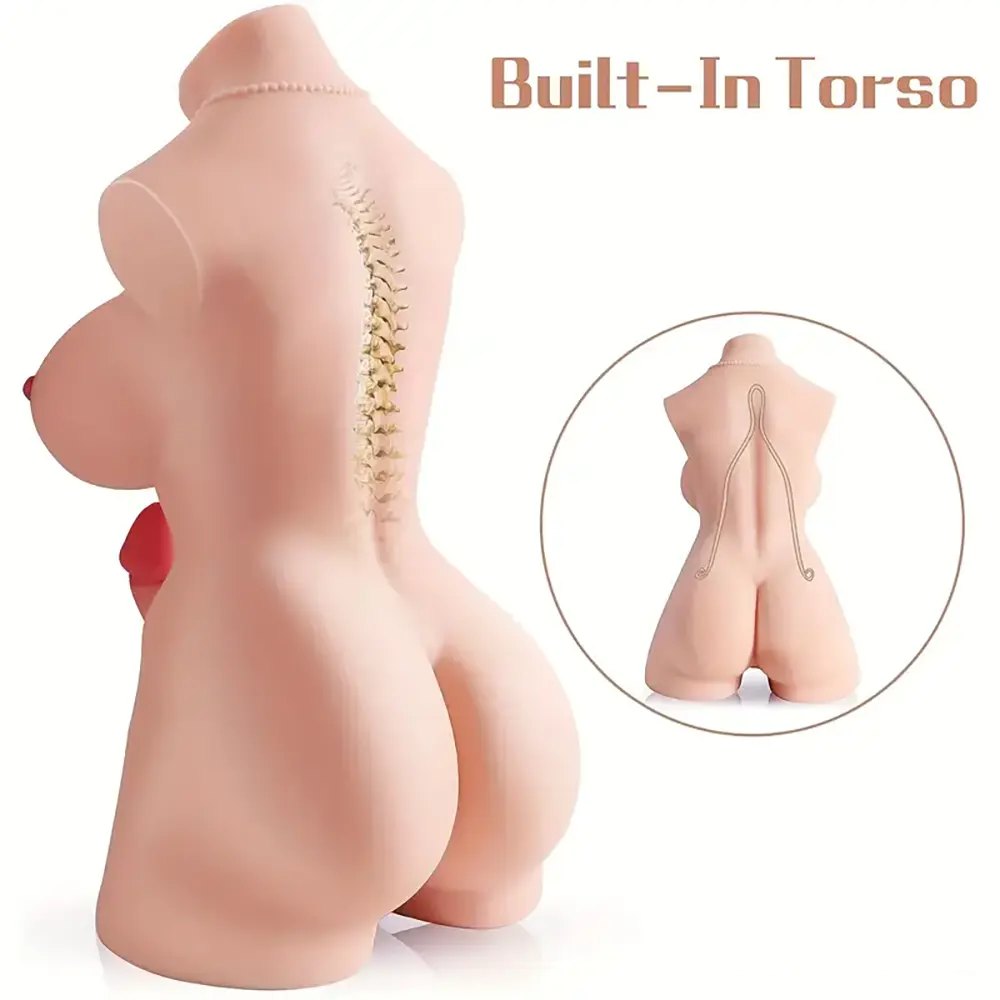 Flesh silicone torso with phallus, photo 5