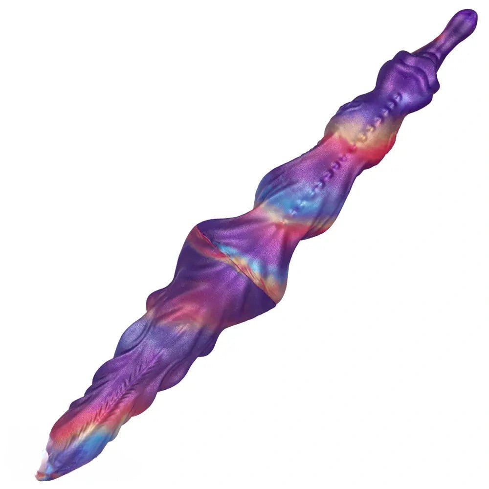 Twisted knot silicone fantasy dildo, photo 1