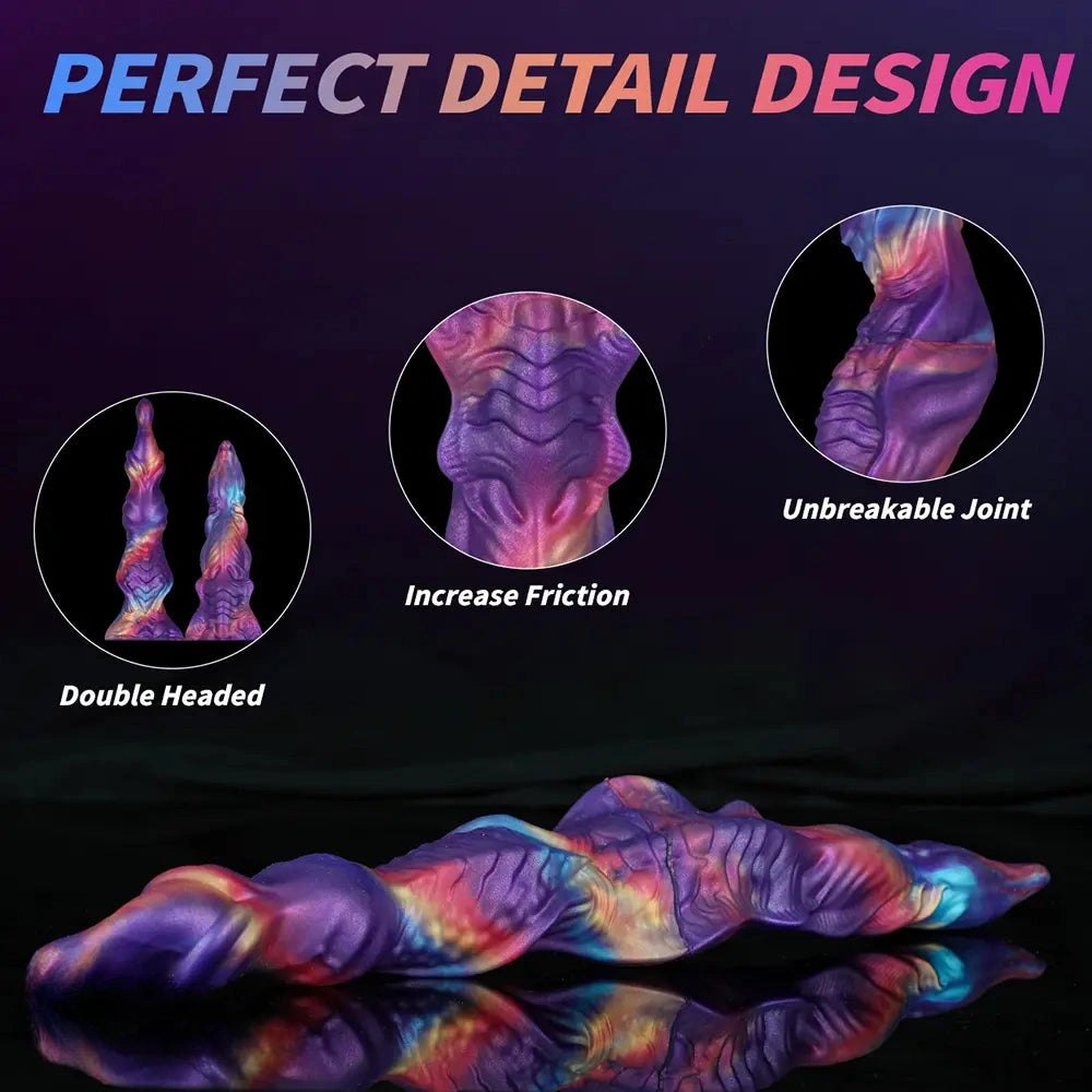 Twisted knot silicone fantasy dildo, photo 11