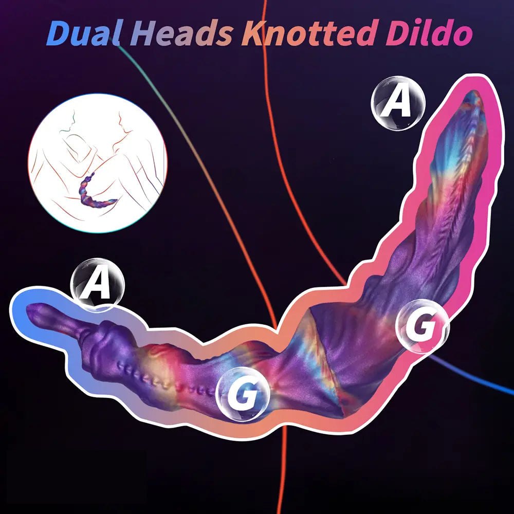 Twisted knot silicone fantasy dildo, photo 12