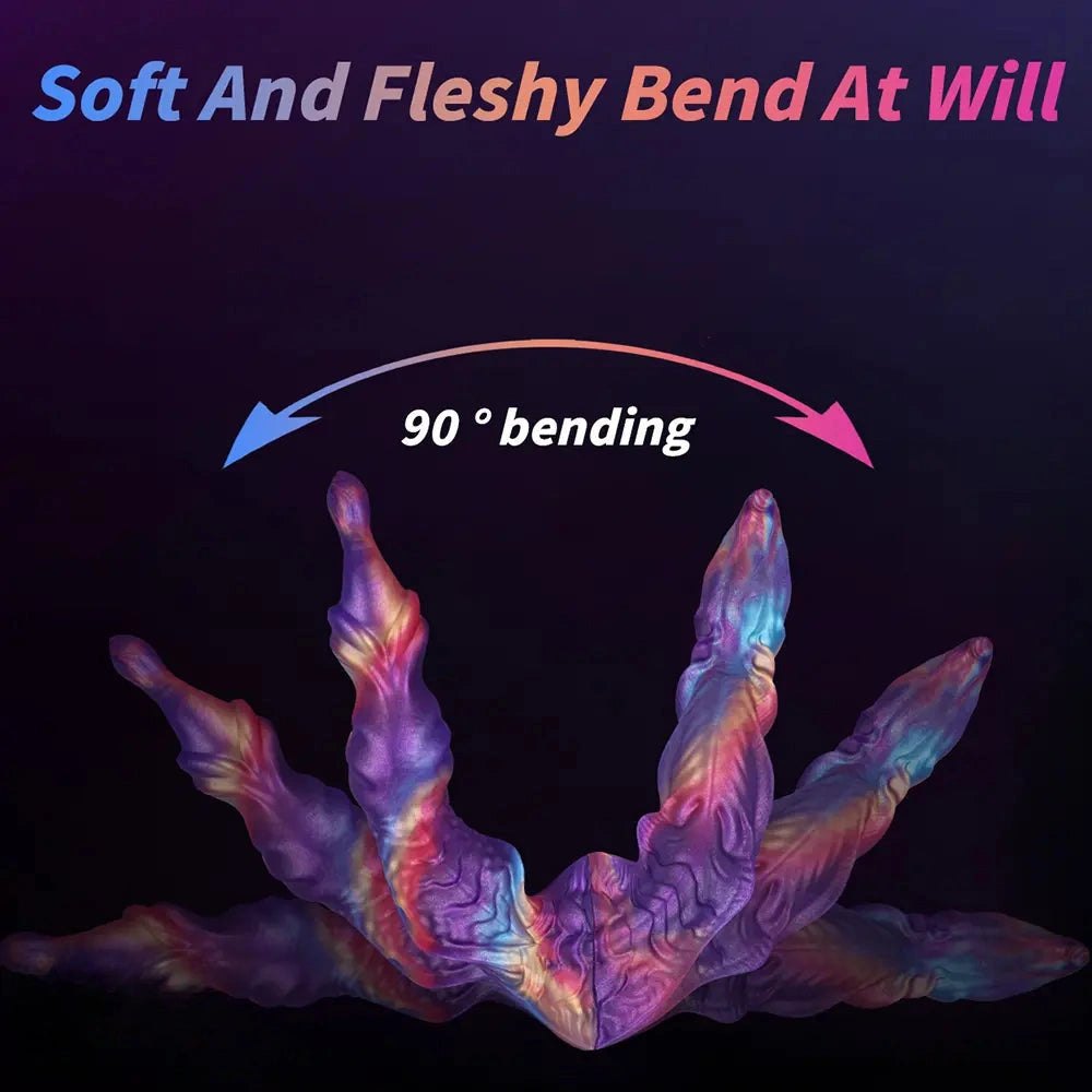 Twisted knot silicone fantasy dildo, photo 14