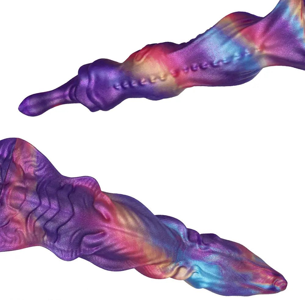 Twisted knot silicone fantasy dildo, photo 3