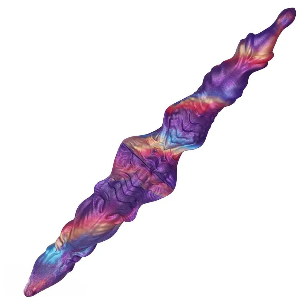 Twisted knot silicone fantasy dildo, photo 4