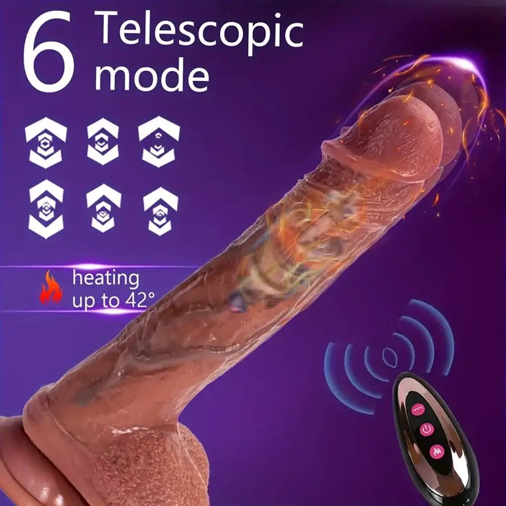 Flesh tone silicone vibrating dildo, photo 7