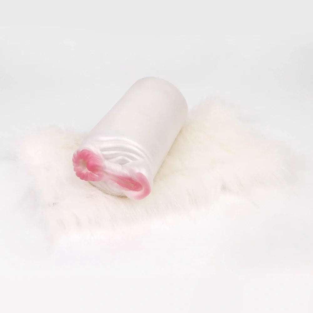 Silky white mane dual entry masturbator, photo 5