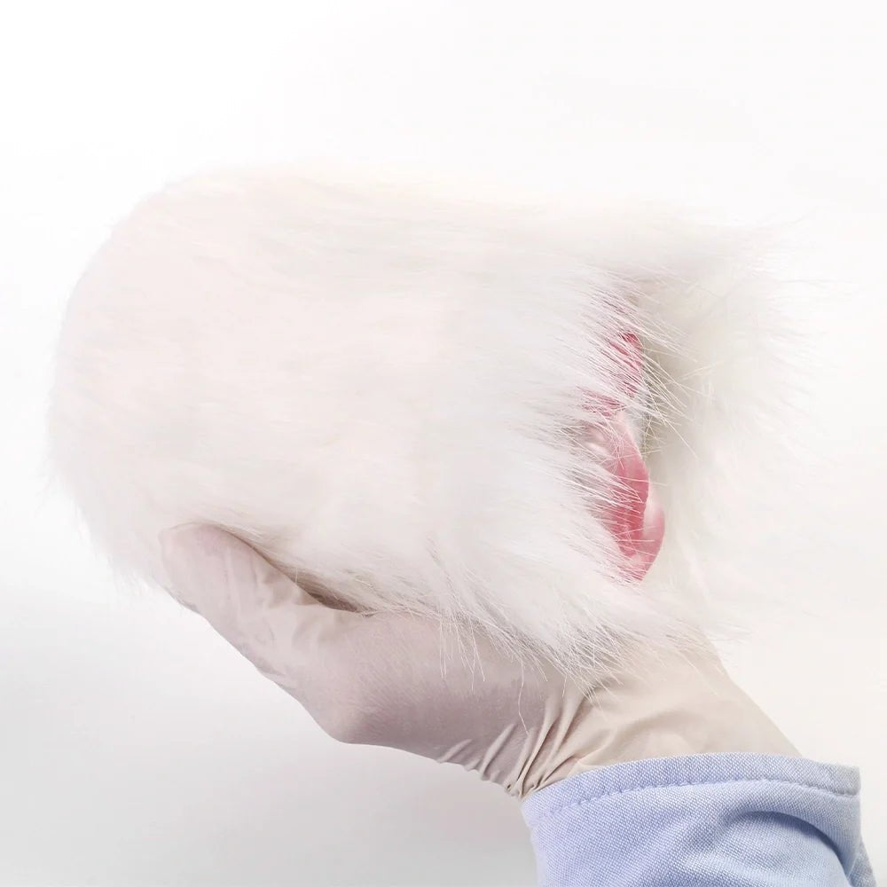 Silky white mane dual entry masturbator, photo 6