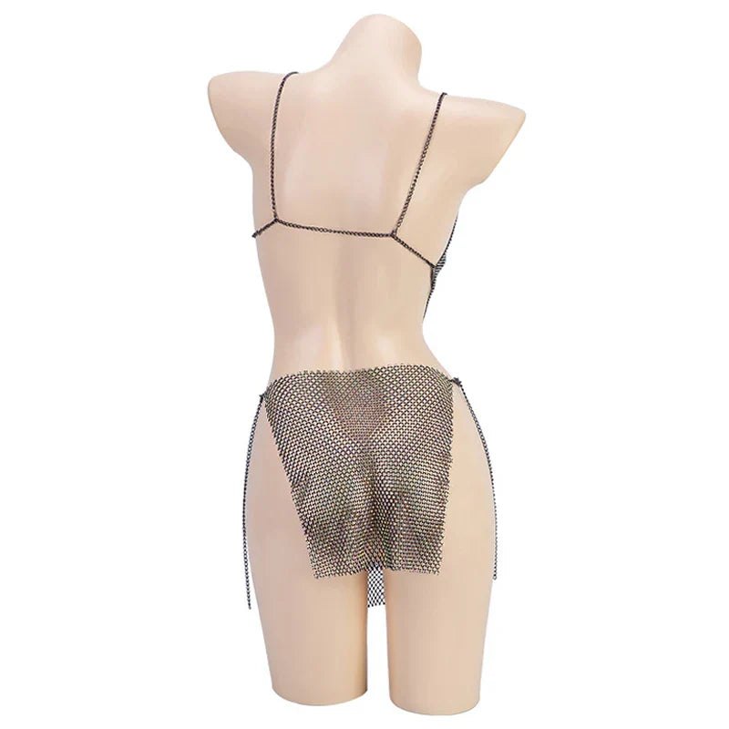 Silver lace bralette lingerie, photo 8