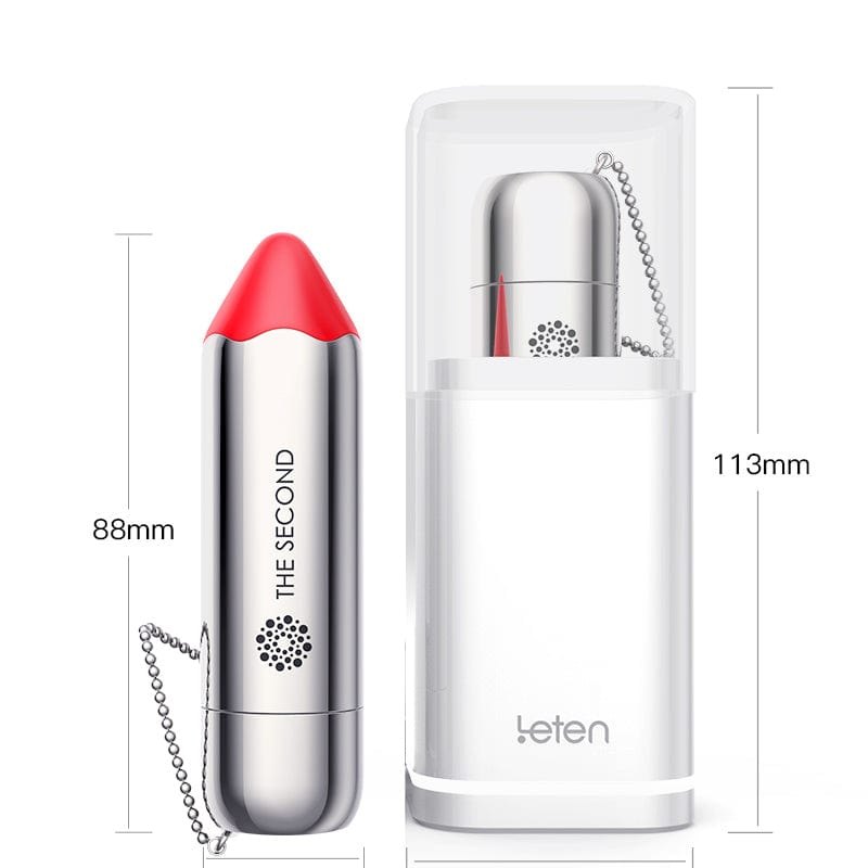 Silver-tone bullet vibrator with charging dock, photo 6