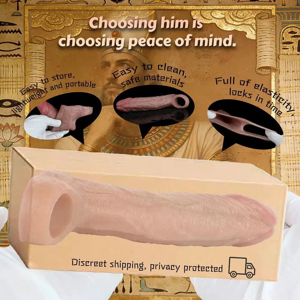 Flesh-tone skin-feel cock sleeve, photo 6